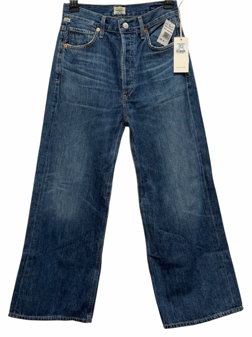 NWT Citizens Of Humanity Sacha High Rise Wide Leg Jeans “Blue Rose” Wash Size 25
